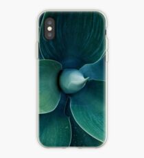 Floral green pattern iPhone Case