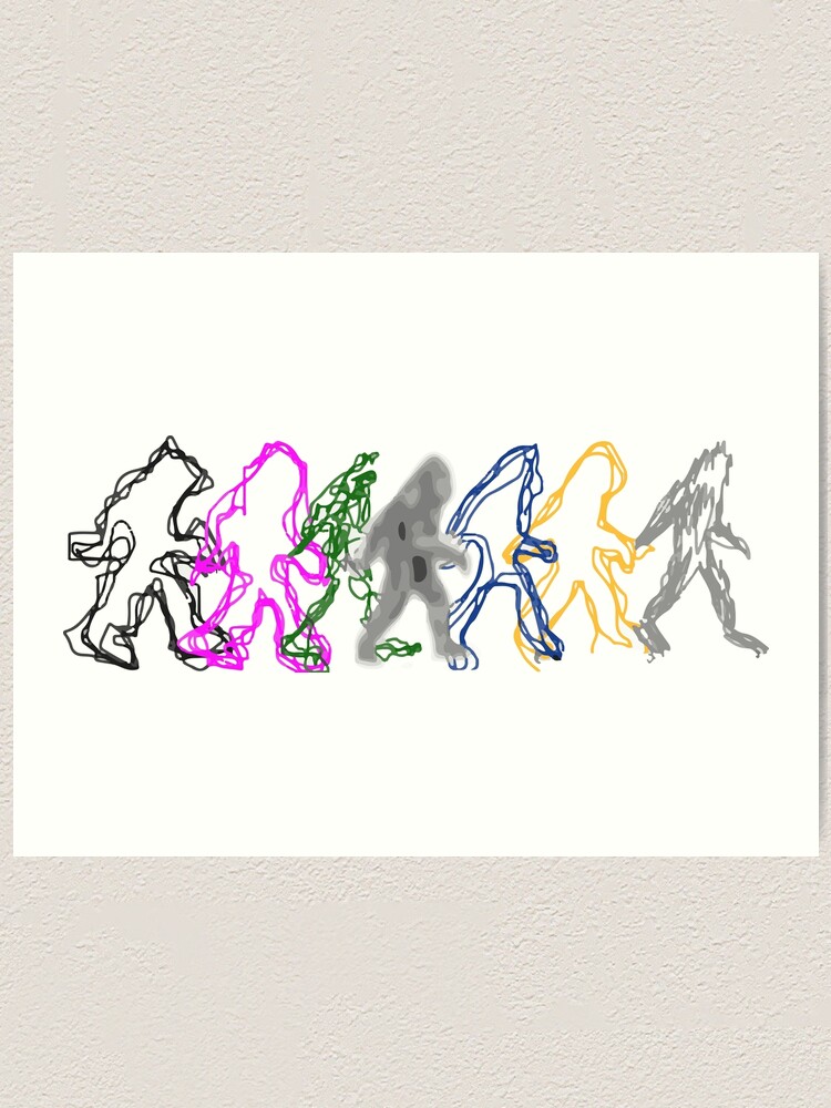 Alternate view of Interdimensional Bigfoot Art Print