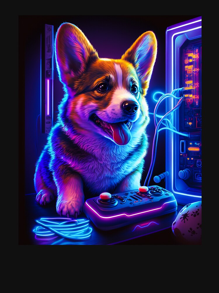 Gaming Corgi - The Cutest Gamer Pup! Art Print for Sale by Epicsessed