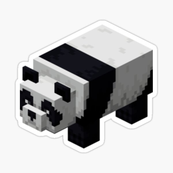 Vista previa del artículo con la obra «panda de minecraft», diseñado y vendido por Laurartz.