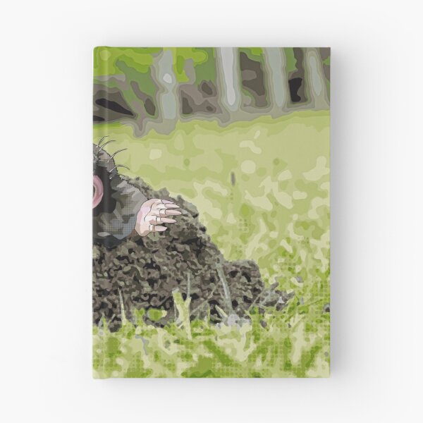 Item preview, Mole molehill by BeeFoxTree, mole illustration designed and sold by BeeFoxTree.