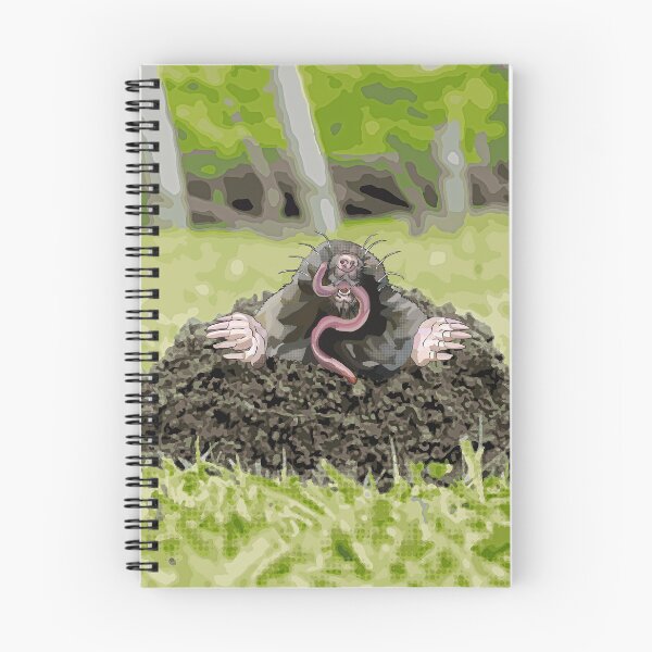 Item preview, Mole molehill by BeeFoxTree, mole illustration designed and sold by BeeFoxTree.