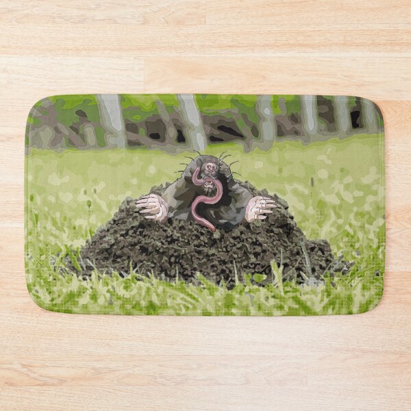 Item preview, Mole molehill by BeeFoxTree, mole illustration designed and sold by BeeFoxTree.