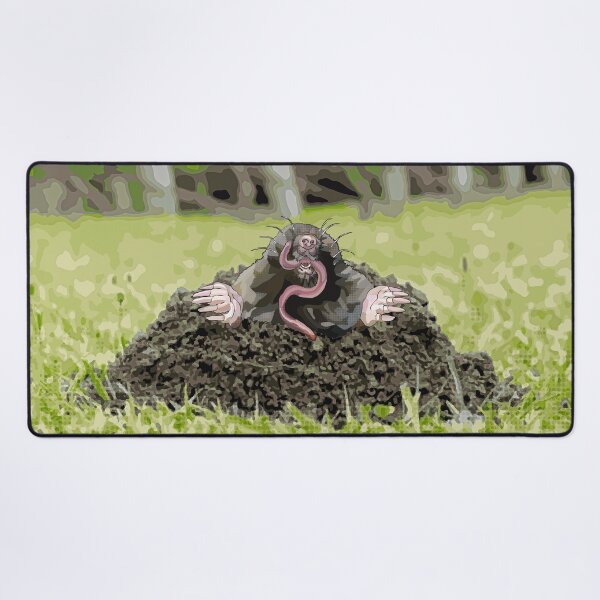 Item preview, Mole molehill by BeeFoxTree, mole illustration designed and sold by BeeFoxTree.