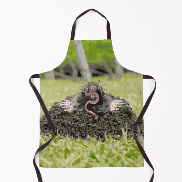 Item preview, Mole molehill by BeeFoxTree, mole illustration designed and sold by BeeFoxTree.