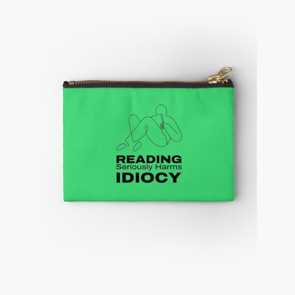 Item preview, Reading book t-shirt design, Reading seriously harms idiocy designed and sold by teedesigndaily.