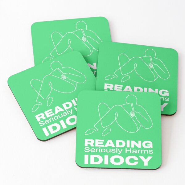 Item preview, Reading book t-shirt design, Reading seriously harms idiocy designed and sold by teedesigndaily.