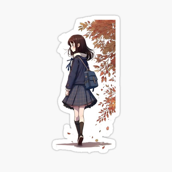 Anime Girl Hiking: Free PNG Sticker Download 🏞️🎒🌄 - W-Clan