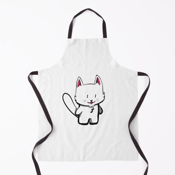 Item preview, White Chibi Cat designed and sold by Partially-Rye-P.