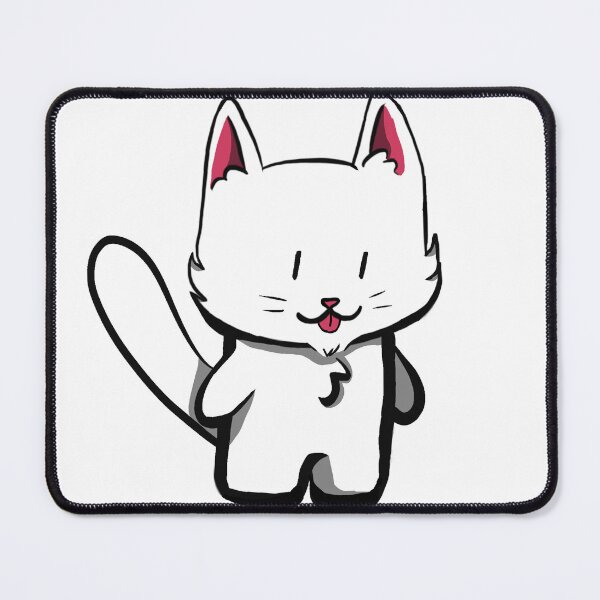 Item preview, White Chibi Cat designed and sold by Partially-Rye-P.