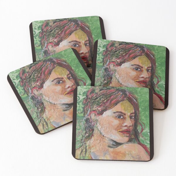 Item preview, "Woman in Green" designed and sold by molyart.