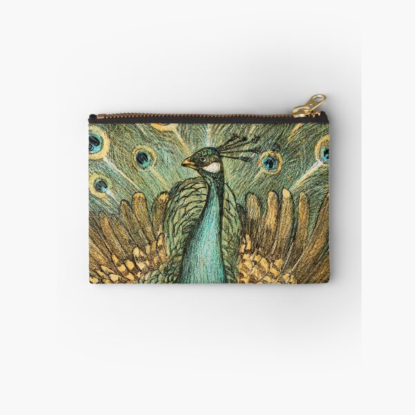 Item preview, Pauw Met Kippen (Peacock with Chickens) Vintage Illustration by Theo van Hoytema designed and sold by Pretty  Pixel.
