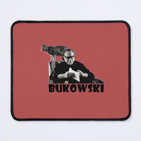 Item preview, Charles Bukowski and cat (with name) designed and sold by planet99design.
