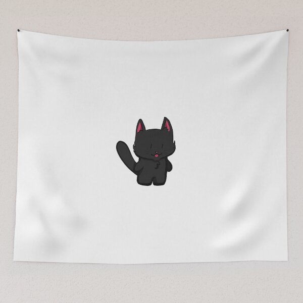 Item preview, Black Chibi Cat designed and sold by Partially-Rye-P.
