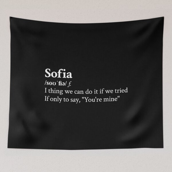 Item preview, Clairo Aesthetic Quote Lyrics Sofia Black designed and sold by StickTheSong.