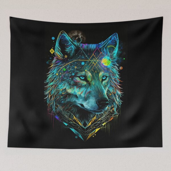 Item preview, Fantasy Wolf art designed and sold by Visual-wallart.