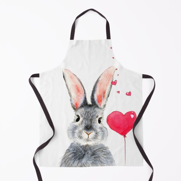 Item preview, Watercolor bunny with heart designed and sold by MaryWatercolor.