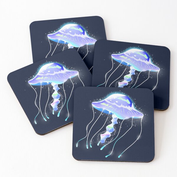 Item preview, Beautiful gradual color purple and blue jellyfish designed and sold by UnaWu533.