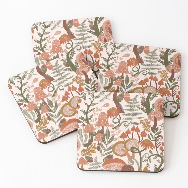 Item preview, Avery earth tones woodland toadstools designed and sold by Kimmygowland.