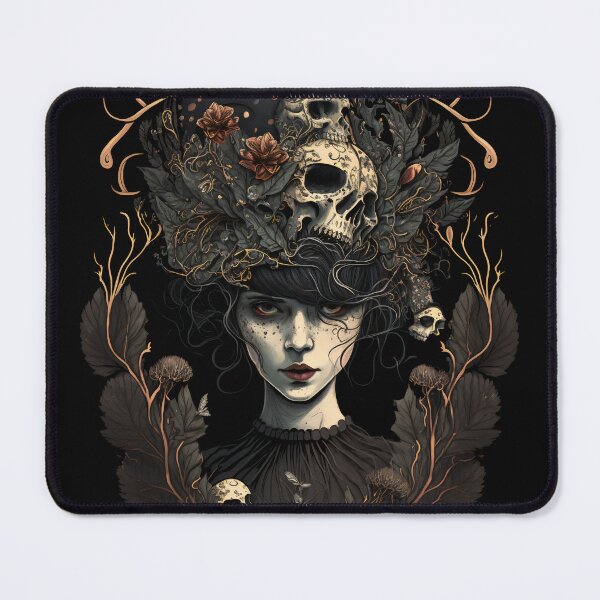 Item preview, Whimsigothic Witch with Skulls designed and sold by Rike Mayer.