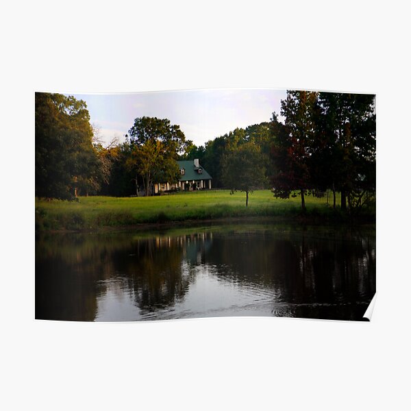 Farm House at Willow Pond Poster