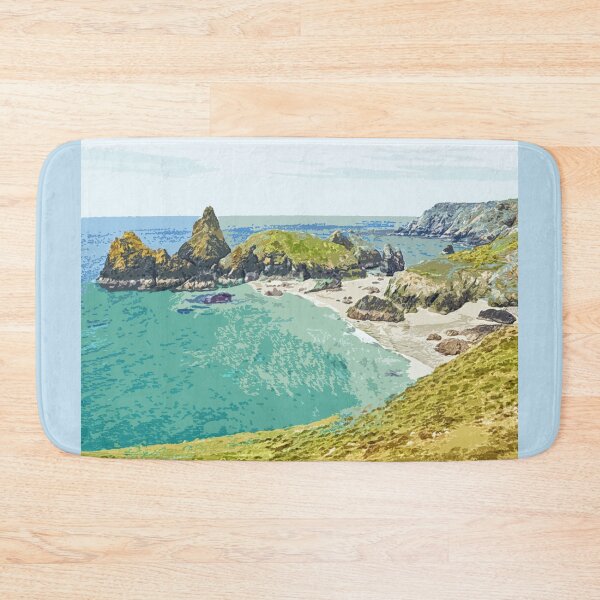 Aperçu de l'œuvre Kynance Cove, Cornouailles. Cadeau de Cornouailles. Paysage de Kernow créée et vendue par BarbaraGlebska.