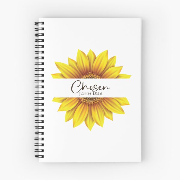 Item preview, Christian Sunflower design - I am Chosen - John 15:16 designed and sold by simplydesignart.
