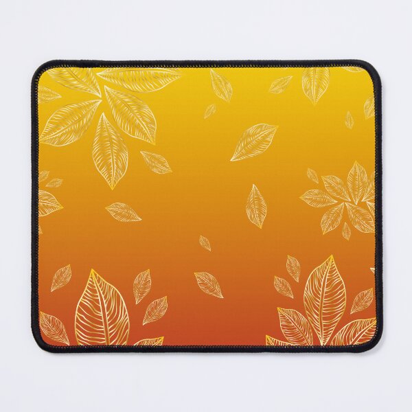 Item preview, Elegant floral print with leaves in golden tones and red and gold background boho style designed and sold by Martapp.