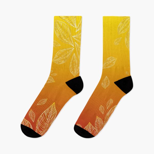 Item preview, Elegant floral print with leaves in golden tones and red and gold background boho style designed and sold by Martapp.