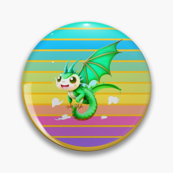 Item preview, Green Dragon with Green Wings Let's Fly Adventure Calls  designed and sold by HanaiPrint.