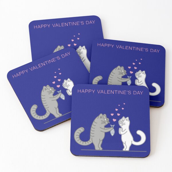 Item preview,  happy valentine day-Couple Of Cats In Love Sit In Heart Pssion designed and sold by MetooStore  ⭐⭐⭐⭐⭐.