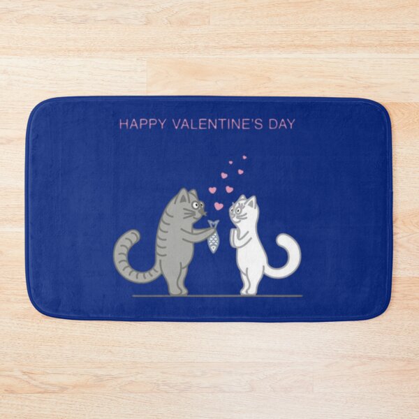 Item preview,  happy valentine day-Couple Of Cats In Love Sit In Heart Pssion designed and sold by MetooStore  ⭐⭐⭐⭐⭐.