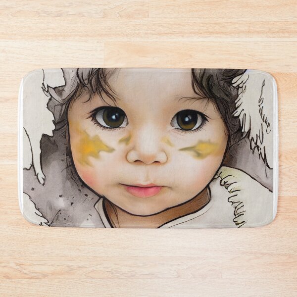 Item preview, Jesús ama las mejillas sucias - Repeating Tile designed and sold by The Swedenborgian.