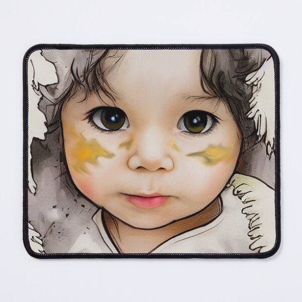 Item preview, Jesús ama las mejillas sucias - Repeating Tile designed and sold by The Swedenborgian.