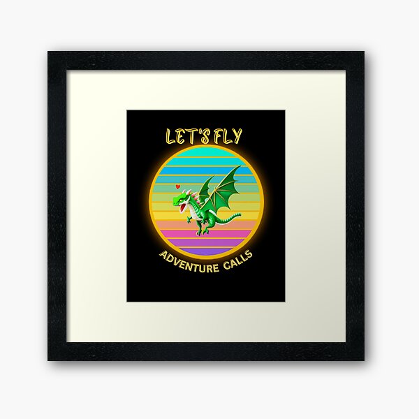 Item preview, Raging Green Dragon is Waiting to Fly Because Adventure is Calling designed and sold by HanaiPrint.