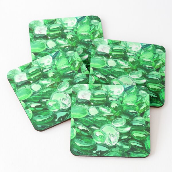 Item preview, Green crystal beads designed and sold by KatisDesign.
