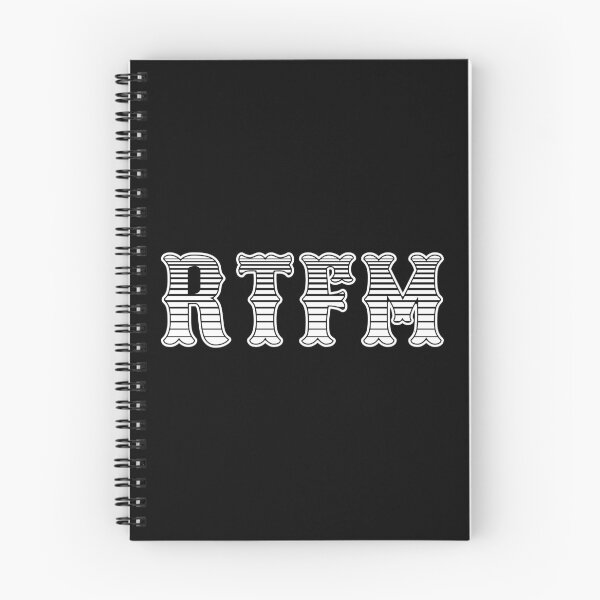 Item preview, RTFM - Read The Fine Manual White Western Style Design designed and sold by geeksta.