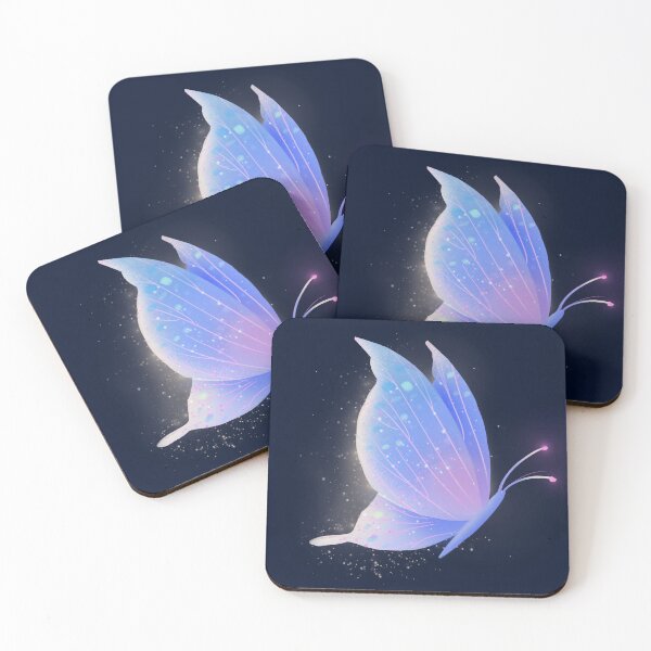 Item preview, Beautiful Gradual Colorful Purple Pink Glowing Butterfly designed and sold by UnaWu533.