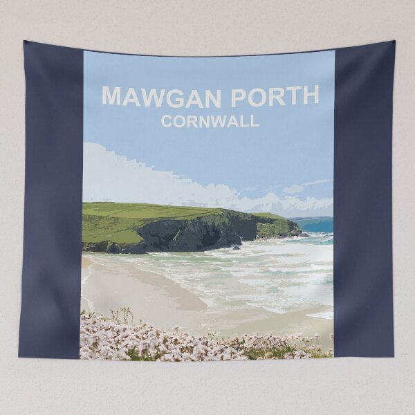 Artikelvorschau, Mawgan Porth, Cornwall. Kornisches Geschenk. Kernow-Landschaft entworfen und verkauft von BarbaraGlebska.