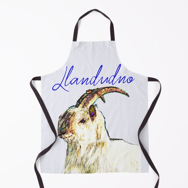 Item preview, LLANDUDNO GREAT ORME GOAT BLUE designed and sold by Marni Scofidio Desi9ns.