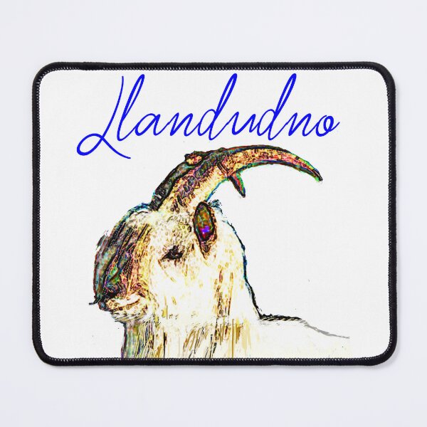 Item preview, LLANDUDNO GREAT ORME GOAT BLUE designed and sold by Marni Scofidio Desi9ns.