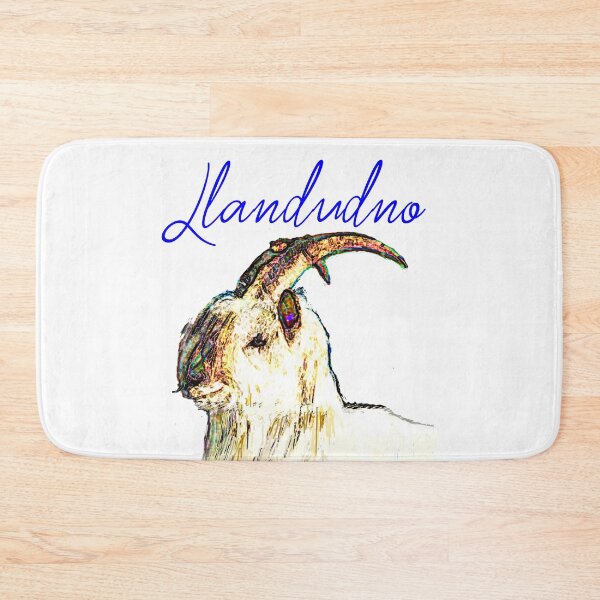 Item preview, LLANDUDNO GREAT ORME GOAT BLUE designed and sold by Marni Scofidio Desi9ns.