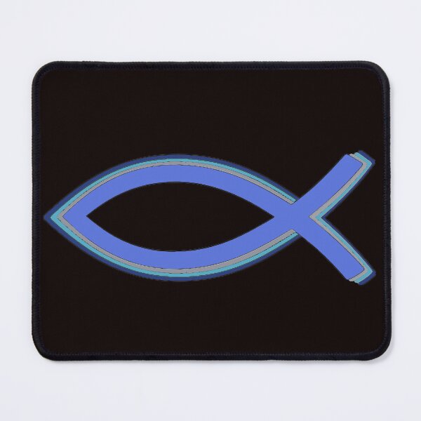 Item preview, Blue Christian Fish Symbol designed and sold by Zoe Correro.