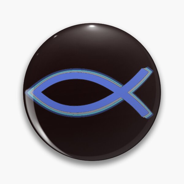 Item preview, Blue Christian Fish Symbol designed and sold by Zoe Correro.