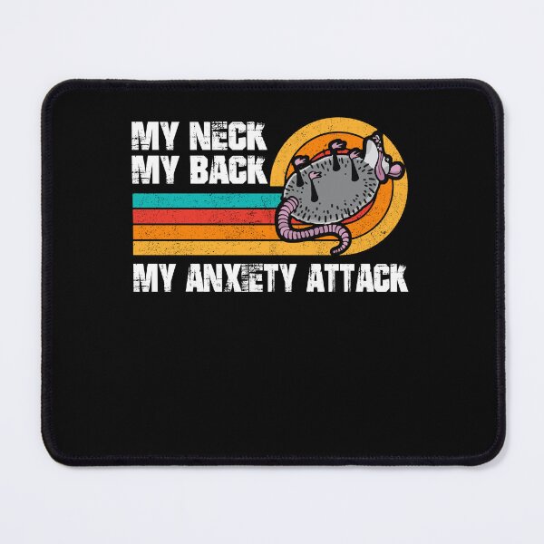 Item preview, My Neck My Back My Anxiety Attack Opossum Sunset designed and sold by Dressed For  Duty.