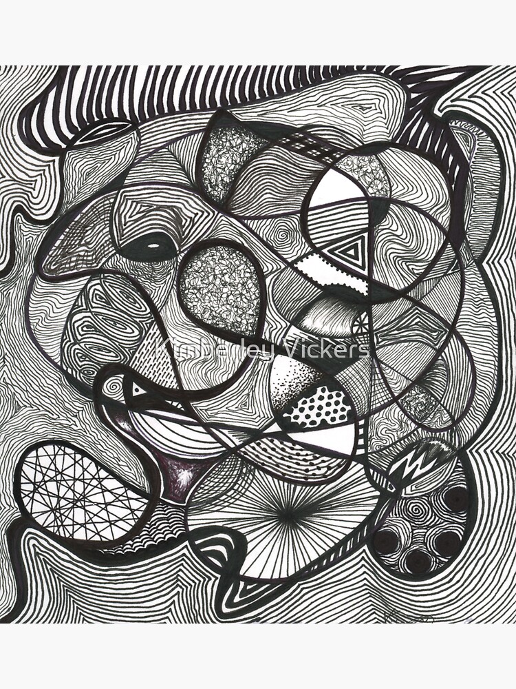 "Inktober 2022 Day 2 Scurry Black & White Ink hand drawing. Pattern