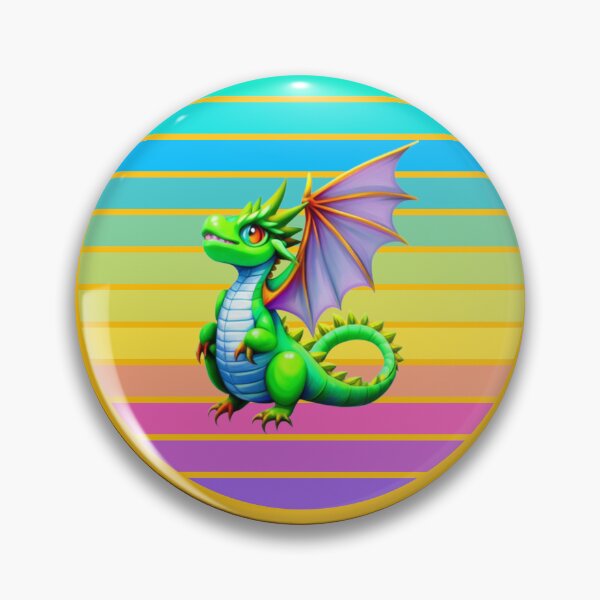 Item preview, Green Dragon with Purple Wings Want to Fly as Adventure Calls designed and sold by HanaiPrint.