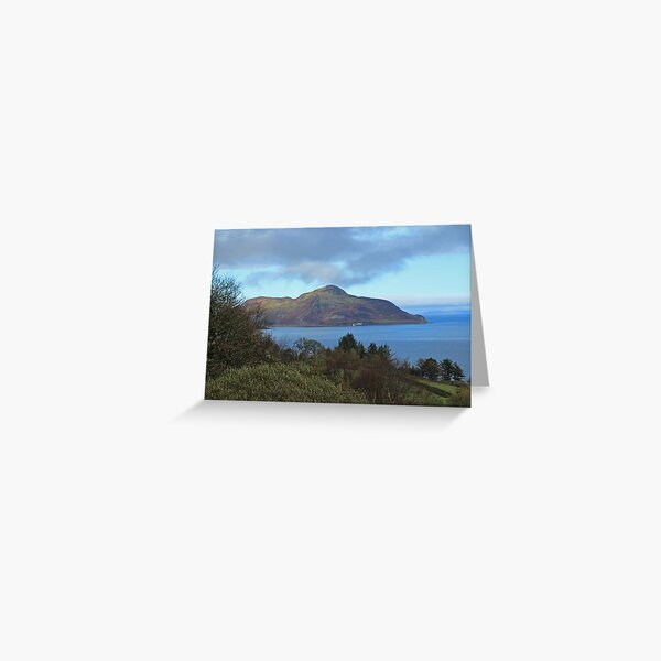Holy Isle view Greeting Card