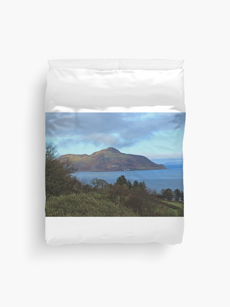 Thumbnail 1 of 2, Duvet Cover, Holy Isle view designed and sold by orcadia.