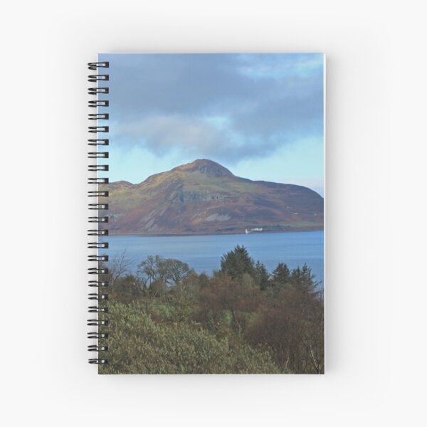 Holy Isle view Spiral Notebook